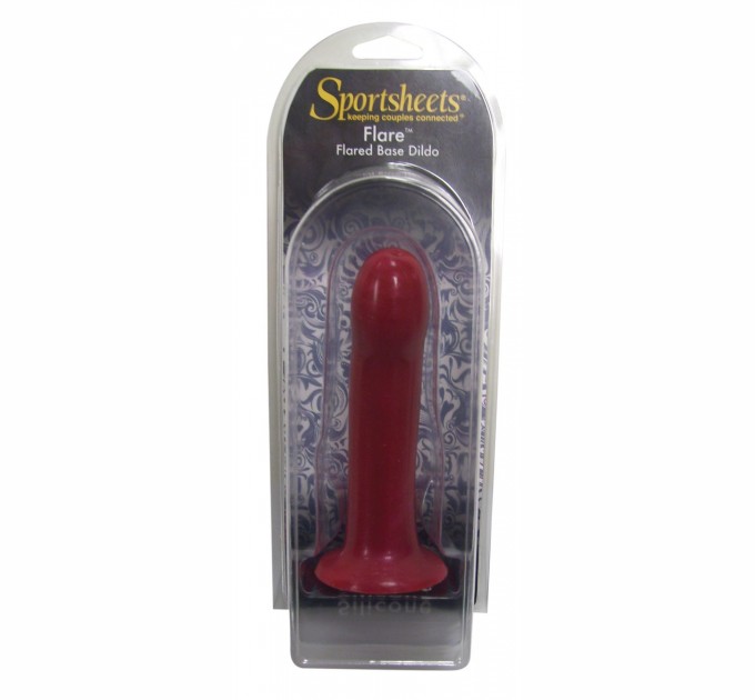 Насадка для страпона Sportsheets Silicone Dildo Flare Красный