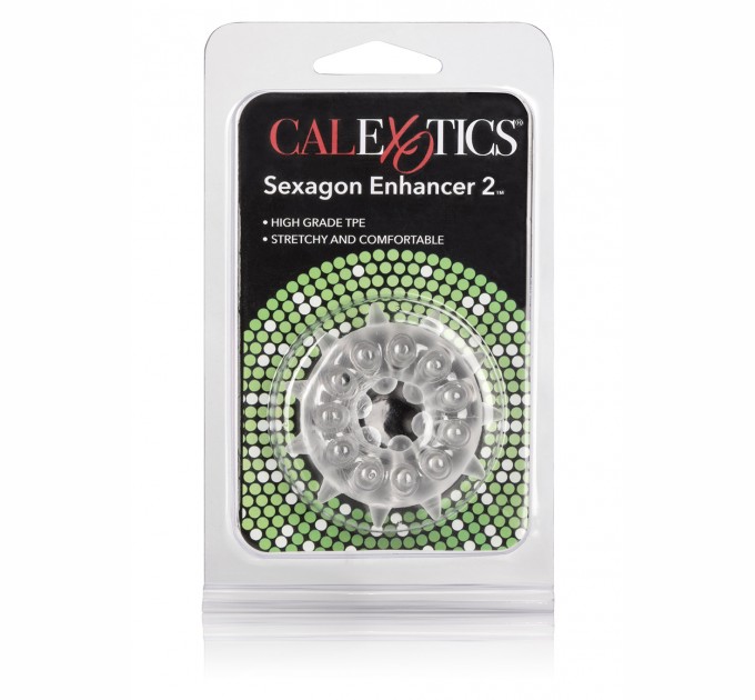 Эрекционное кольцо California Exotic Novelties Sexagon Enhancer 2 Прозрачное