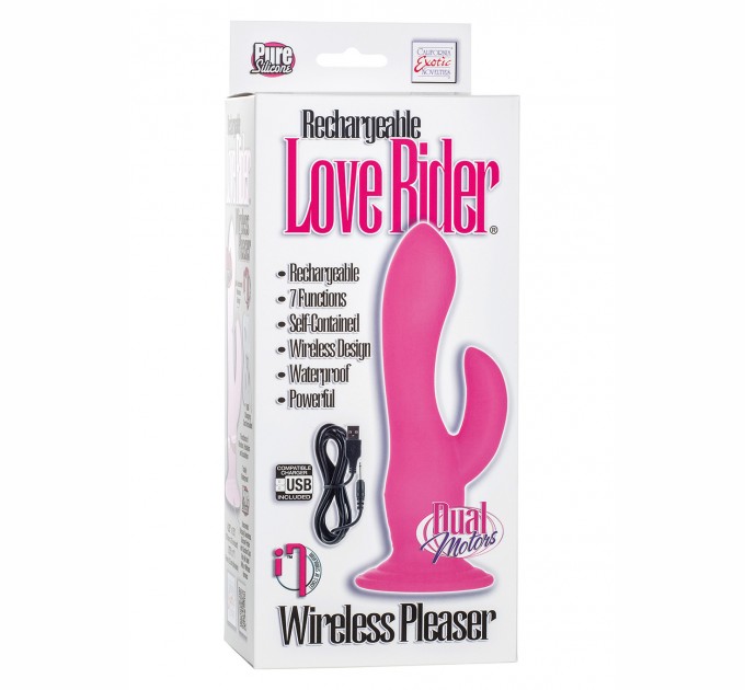 Вибратор California Exotic Novelties с присоской Rechargeable Wireless Pleaser Pink