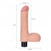 Реалистичный вибратор с мошонкой Lovetoy Real Softee Vibrating Dildo 8.0