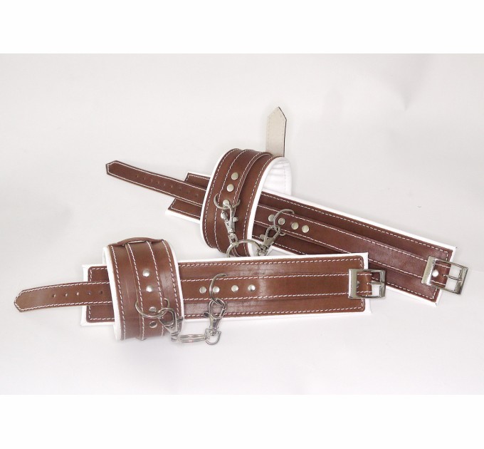 Комплект Scappa Коричневый SET-8 наручники и наножники