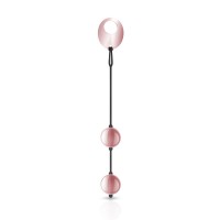 Металлические вагинальные шарики Rosy Gold - Nouveau Kegel Balls вес 376гр диаметр 2.8см