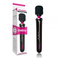 Мощный вибростимулятор клитора Lovetoy Training Master Ultra Powerful Rechargeable Body Wand 30 см Черный