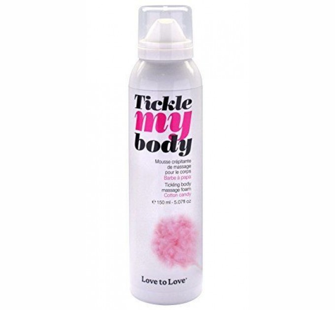 Массажная пена Love To Love TICKLE MY BODY Cotton candy (150 мл) увлажняющая