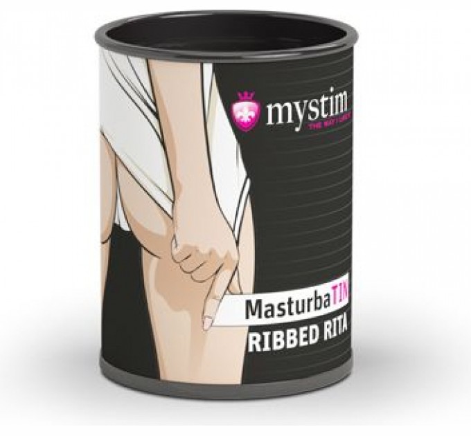 Мастурбатор Mystim MasturbaTIN Ribbed Rita