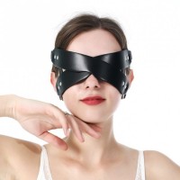 Черная маска на глаза в виде ремней Bdsm4u Gothic Masquerade Cosplay Mask Rave Party