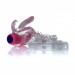 Эрекционное вибро кольцо BOYS of TOYS Tongue Vibro Cock Ring 9,5 см Clear BS6700051