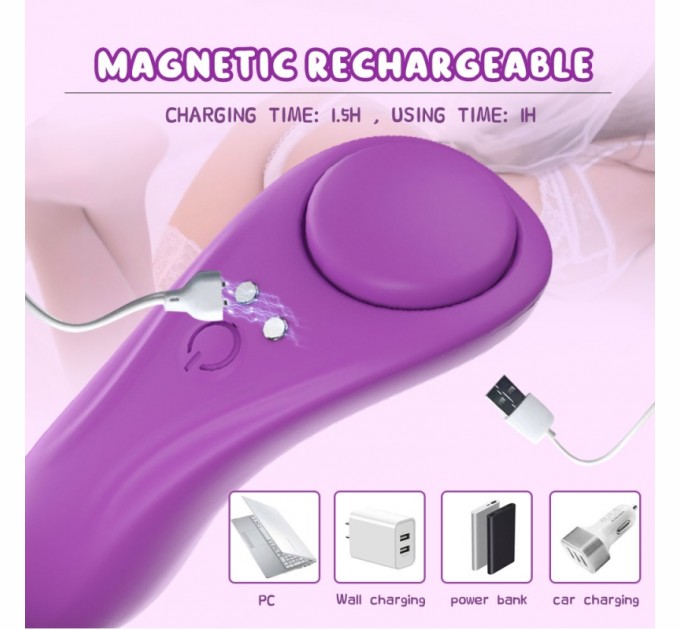 Вибростимулятор в женские трусики Magnetic-Stay Panty Vibe Purple Cnt