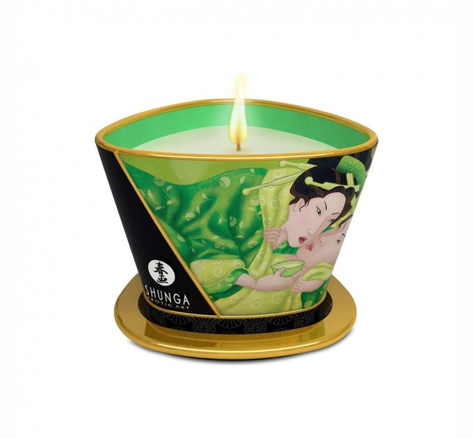 Массажная свеча Shunga Massage Candle - Зеленый Чай 170 мл