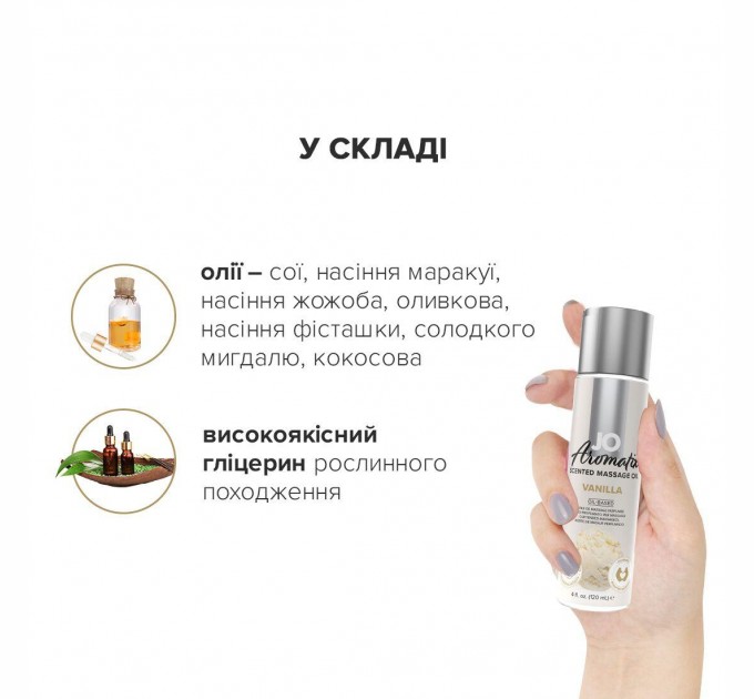 Массажное масло System JO Aromatix Massage Oil Vanilla 120 мл