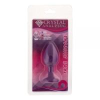 Анальная пробка Crystal Purple Silicone Black Diamond S Сиреневый/Чёрный