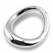 Стальное эрекционное кольцо на головку пениса Bdsm4u Curved Penis Ring Medium