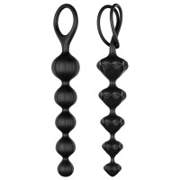 Набор анальных бус Satisfyer Beads Black, силикон