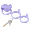 Пояс верности для мужчин в форме рыбки Resin Chastity Device Lavender Bdsm4u