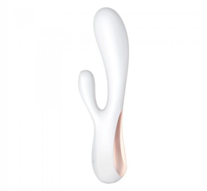 Смарт-вибратор кролик Satisfyer Mono Flex White, 2 мотора, управление через интернет